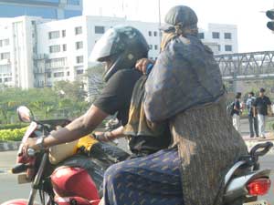  couple on bike