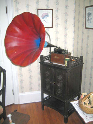 A Gramaphone exhibit in the museum