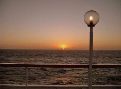 Sunset picture from Cruise Ship